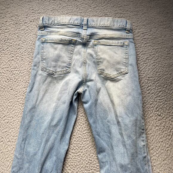 Old Navy Jeans Teens Size 14 Blue Distressed Light Wash Built in Flex - Picture 2 of 14